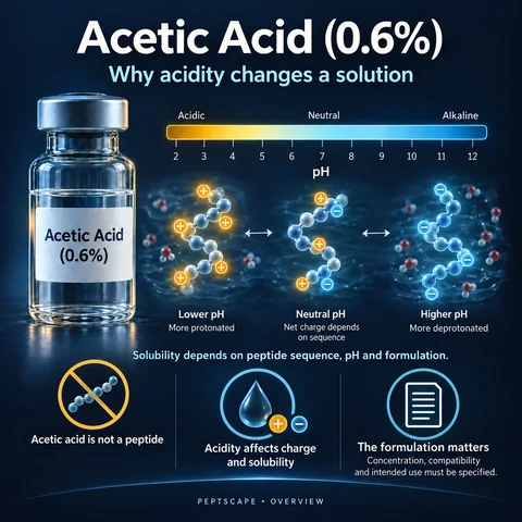 Acetic Acid 0.6%: Overview scientific diagram. Open full size to read labels; evidence and limitations appear in the profile.