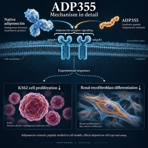 ADP355: Medical scientific diagram. Open full size to read labels; evidence and limitations appear in the profile.