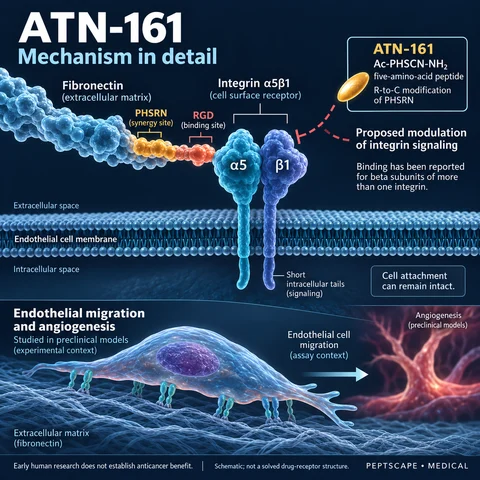 ATN-161: Medical scientific diagram. Open full size to read labels; evidence and limitations appear in the profile.
