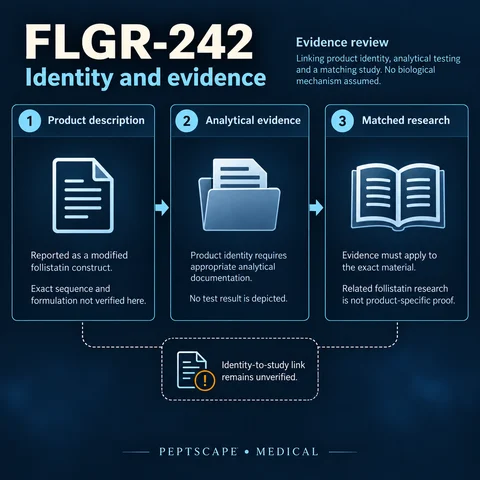FLGR-242: Medical scientific diagram. Open full size to read labels; evidence and limitations appear in the profile.