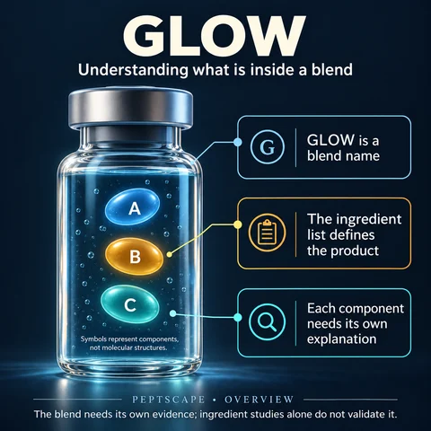 GLOW: Overview scientific diagram. Open full size to read labels; evidence and limitations appear in the profile.