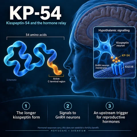 KP-54: Overview scientific diagram. Open full size to read labels; evidence and limitations appear in the profile.