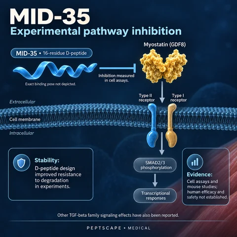 MID-35: Medical scientific diagram. Open full size to read labels; evidence and limitations appear in the profile.