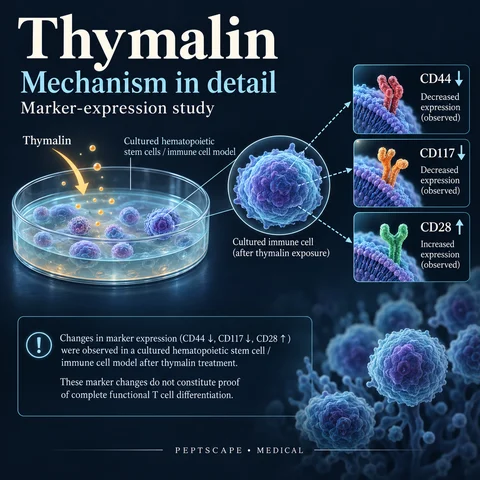 Thymalin: Medical scientific diagram. Open full size to read labels; evidence and limitations appear in the profile.