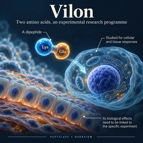 Vilon: Overview scientific diagram. Open full size to read labels; evidence and limitations appear in the profile.